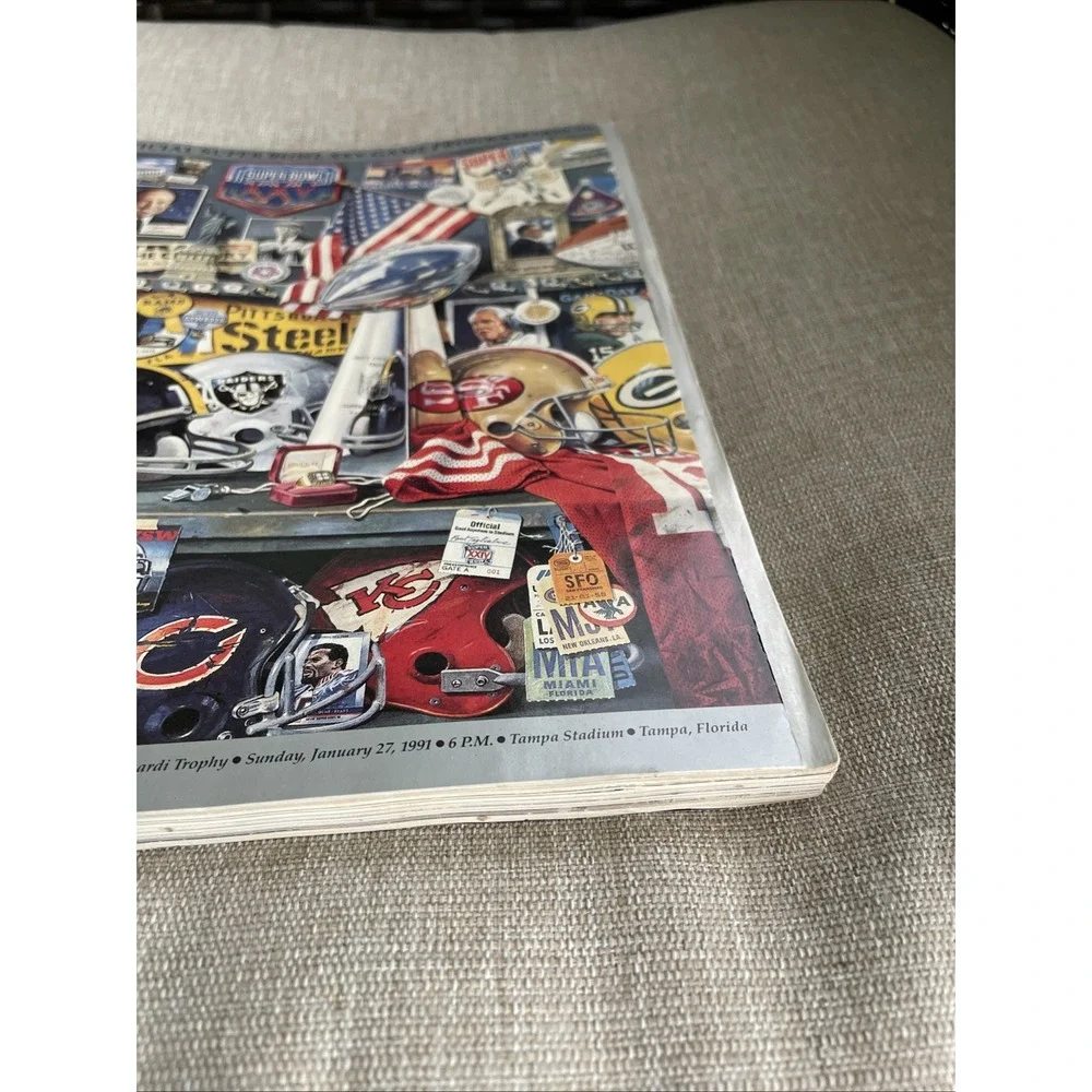Super Bowl XXV Official Game Program 1991 New York Giants vs Buffalo Bills